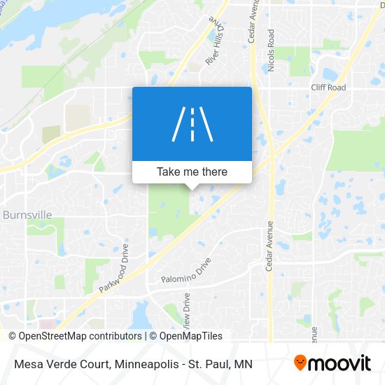 Mesa Verde Court map