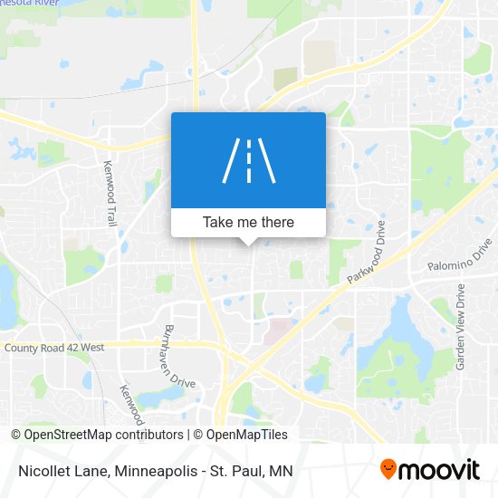 Mapa de Nicollet Lane