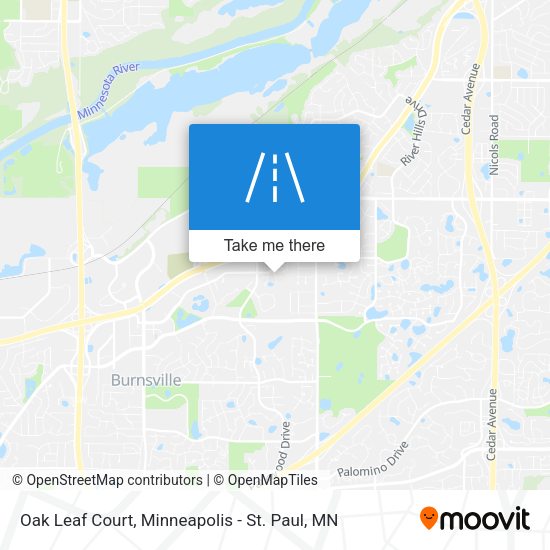Oak Leaf Court map