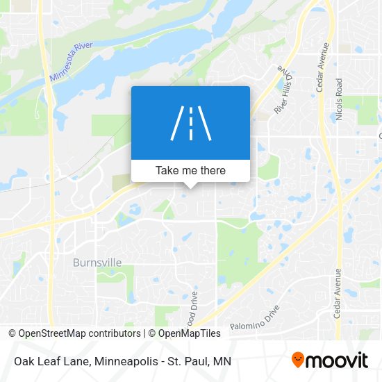 Mapa de Oak Leaf Lane