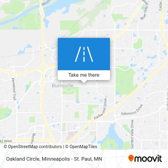 Oakland Circle map