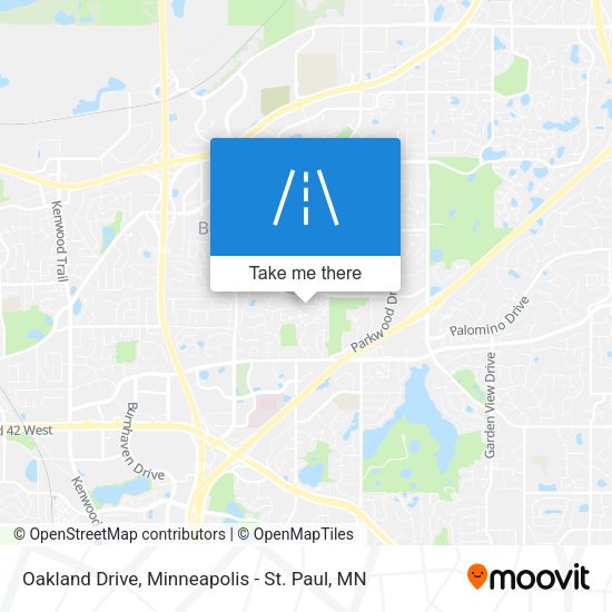 Oakland Drive map