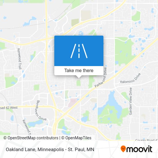 Oakland Lane map