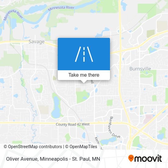 Mapa de Oliver Avenue