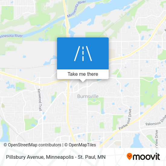 Pillsbury Avenue map