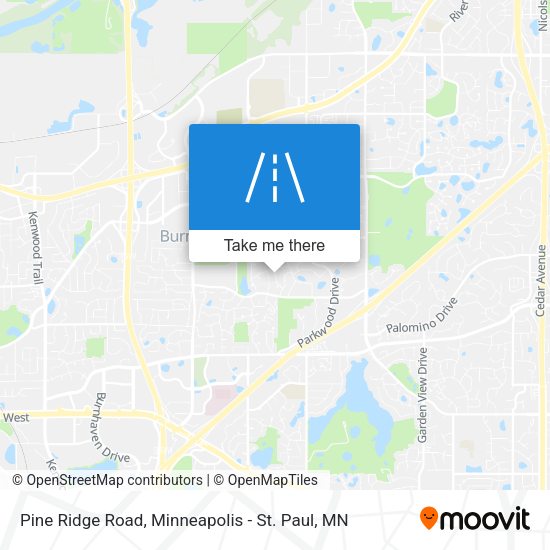 Pine Ridge Road map