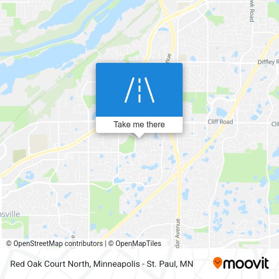 Mapa de Red Oak Court North