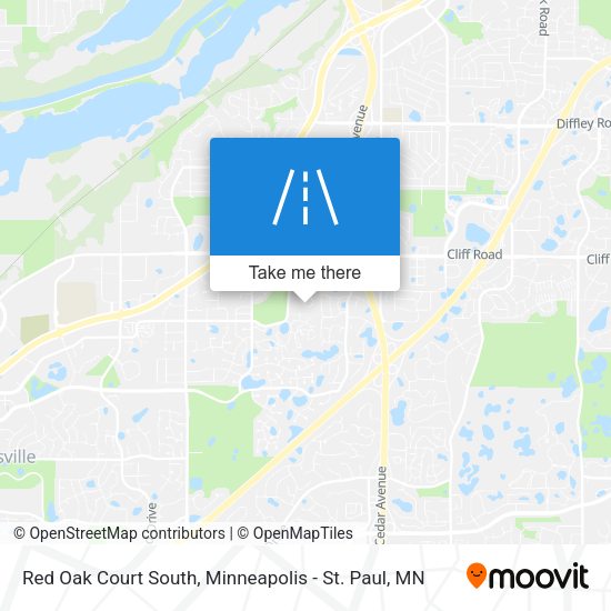Mapa de Red Oak Court South