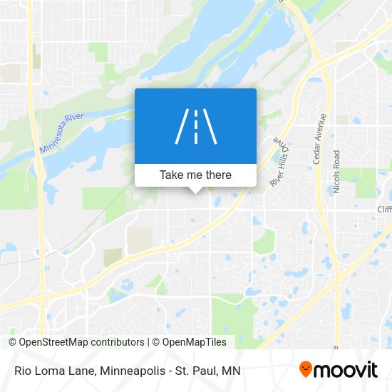 Rio Loma Lane map