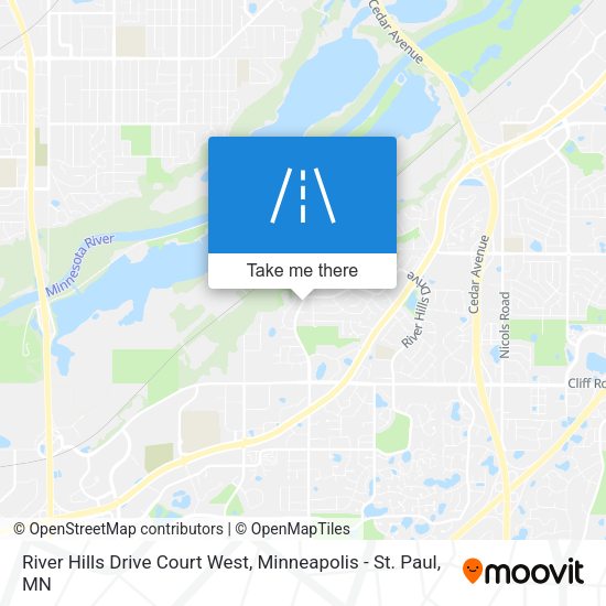 River Hills Drive Court West map
