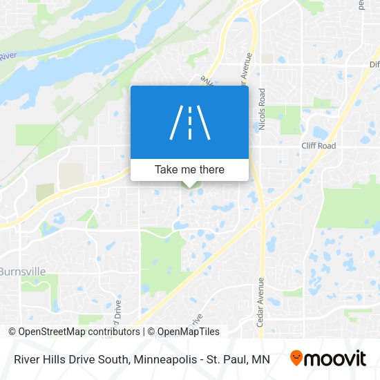 River Hills Drive South map