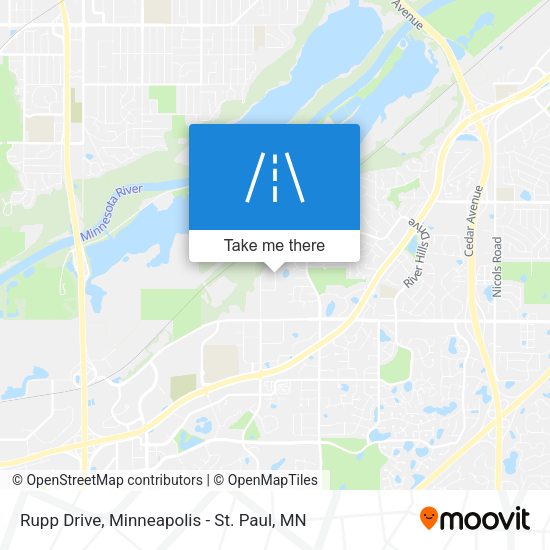 Rupp Drive map