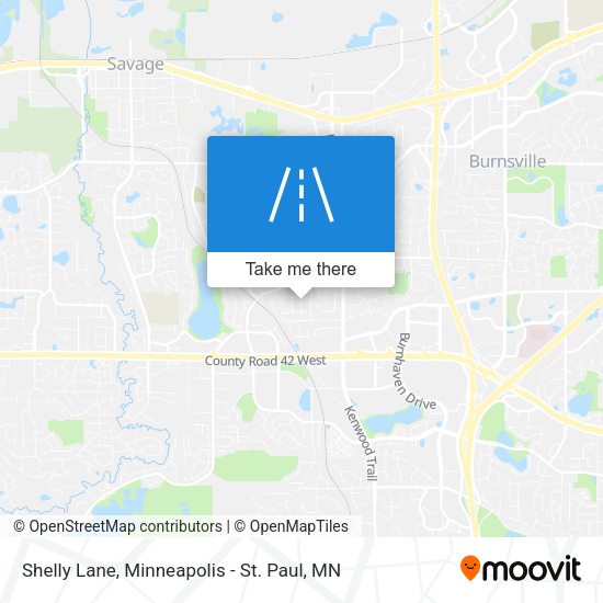 Shelly Lane map