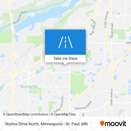 Skyline Drive North map
