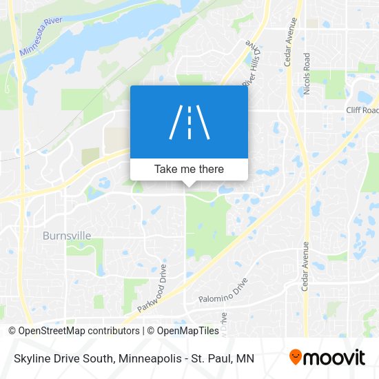 Skyline Drive South map