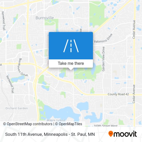 South 11th Avenue map