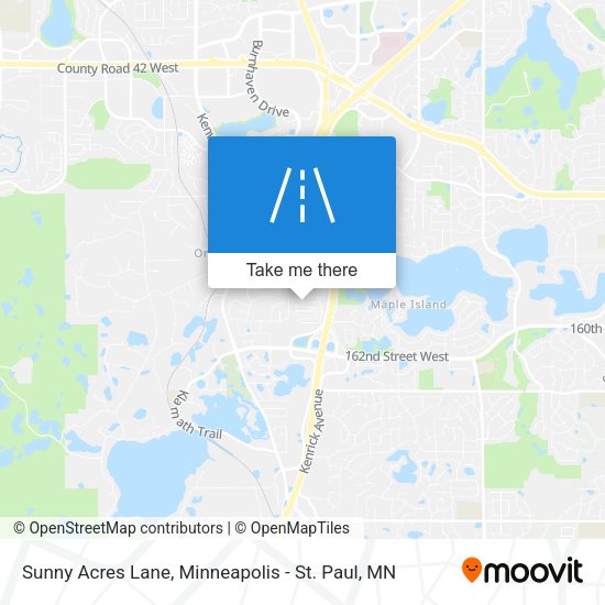 Sunny Acres Lane map