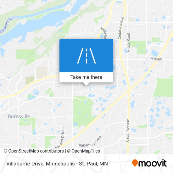 Villaburne Drive map