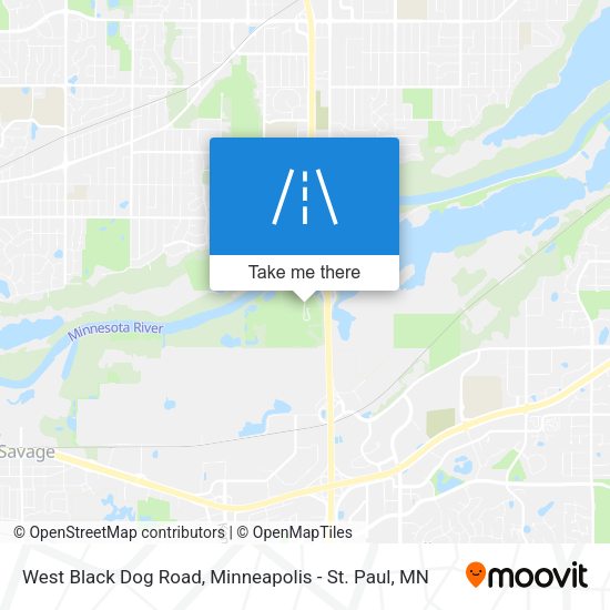 Mapa de West Black Dog Road