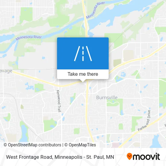 Mapa de West Frontage Road