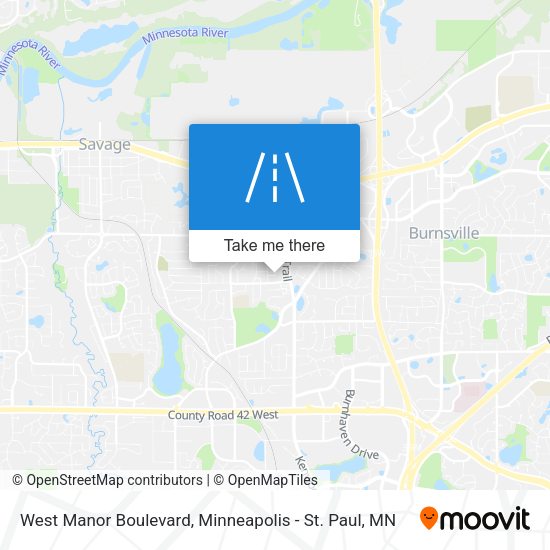 West Manor Boulevard map