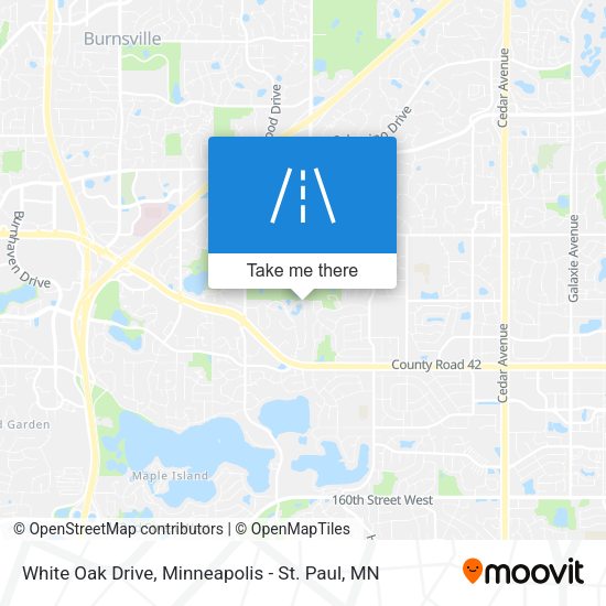White Oak Drive map