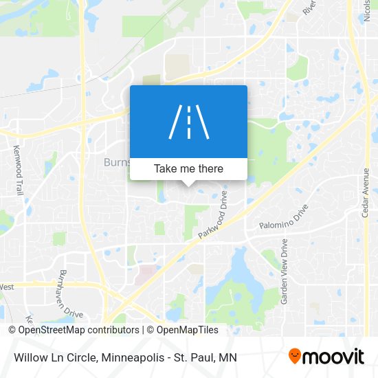 Willow Ln Circle map