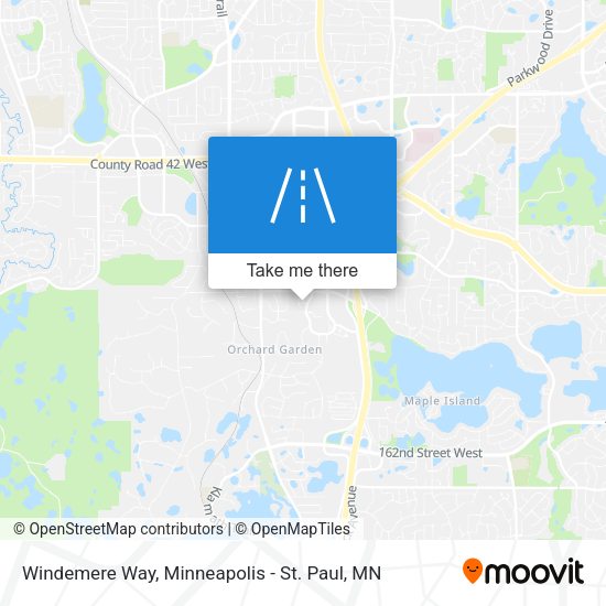 Mapa de Windemere Way