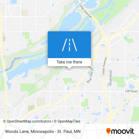 Mapa de Woods Lane