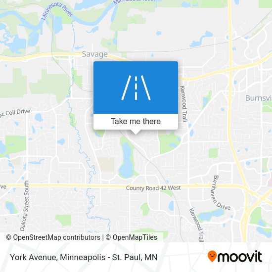 York Avenue map