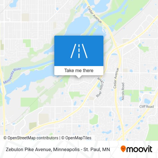 Mapa de Zebulon Pike Avenue