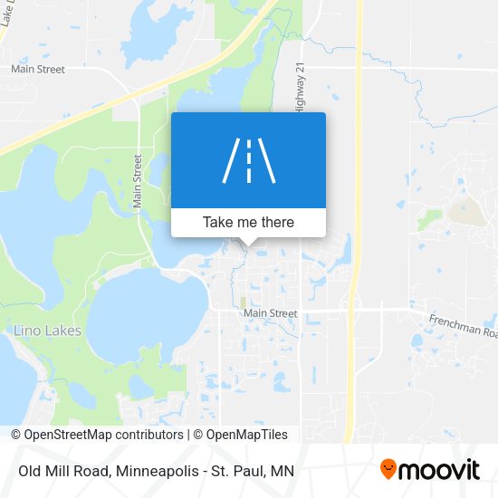 Old Mill Road map