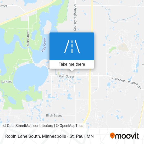 Robin Lane South map