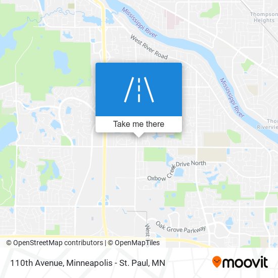 110th Avenue map