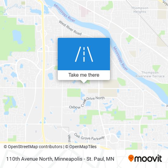 110th Avenue North map