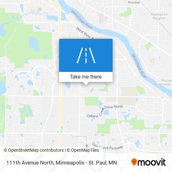111th Avenue North map