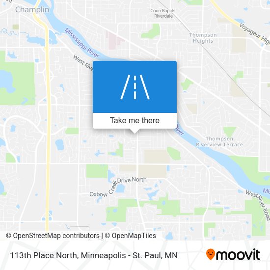 Mapa de 113th Place North