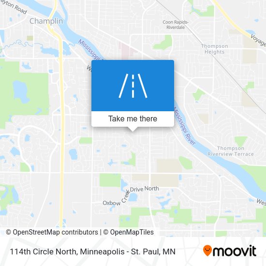 Mapa de 114th Circle North