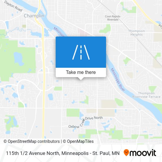 Mapa de 115th 1/2 Avenue North
