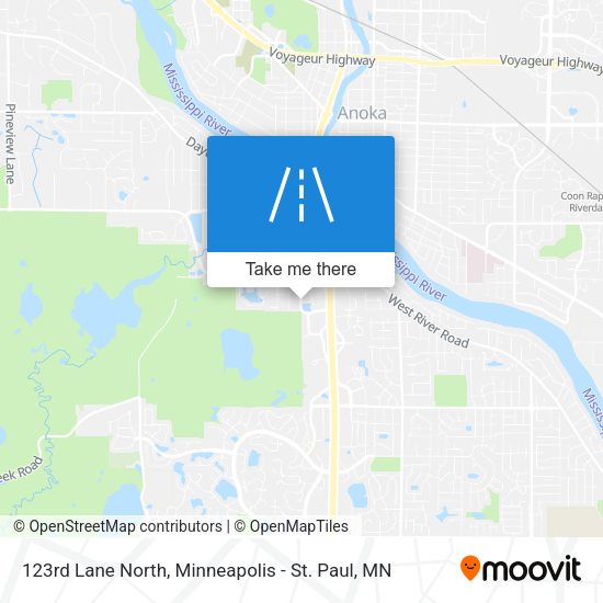 123rd Lane North map