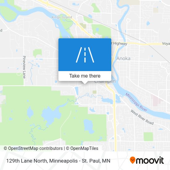 129th Lane North map