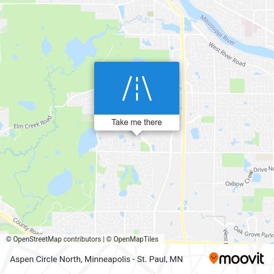 Mapa de Aspen Circle North
