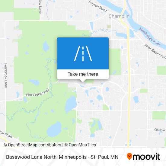 Mapa de Basswood Lane North