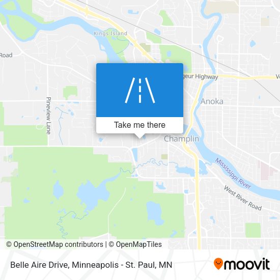 Belle Aire Drive map