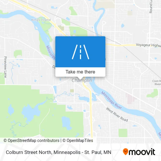 Colburn Street North map