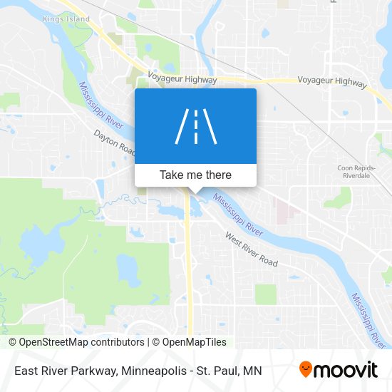 Mapa de East River Parkway