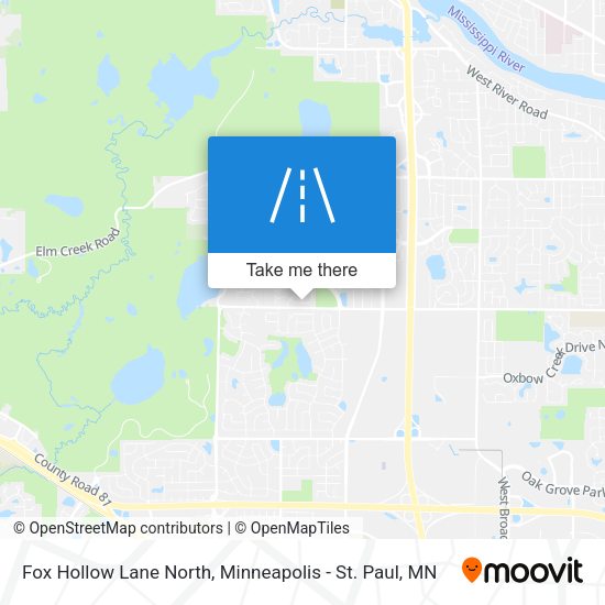 Mapa de Fox Hollow Lane North