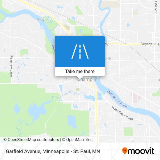 Garfield Avenue map