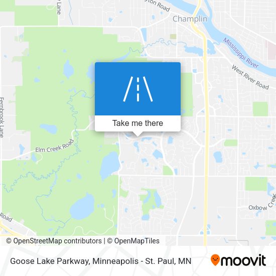 Goose Lake Parkway map