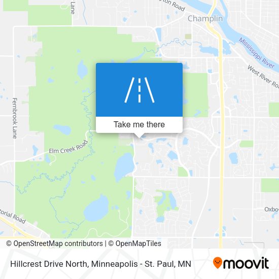 Hillcrest Drive North map
